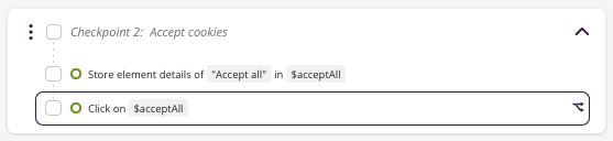 Conditional execution indicator
